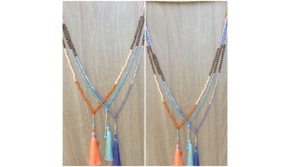 fashion necklace women accessories tassels mix beads wholesale price